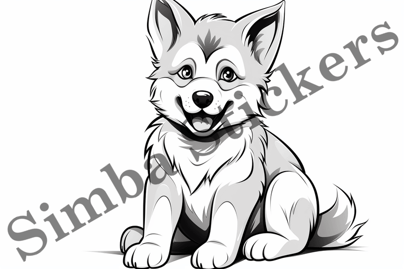 Colouring pages, Bundle of dogs, 25 images