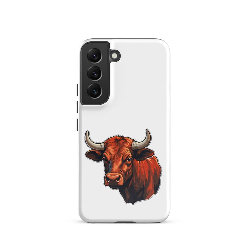 Tough Case for Samsung, Bull face, partial side view, bpor80