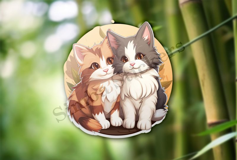 Cats cuddling