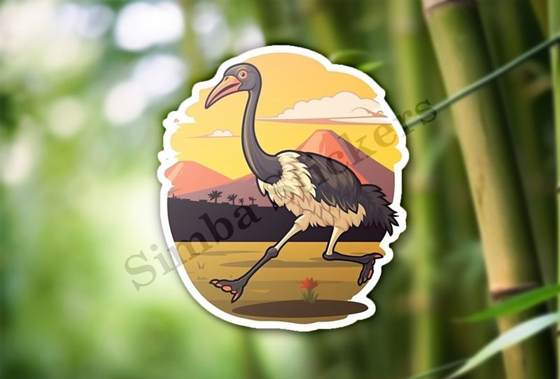 Ostrich running