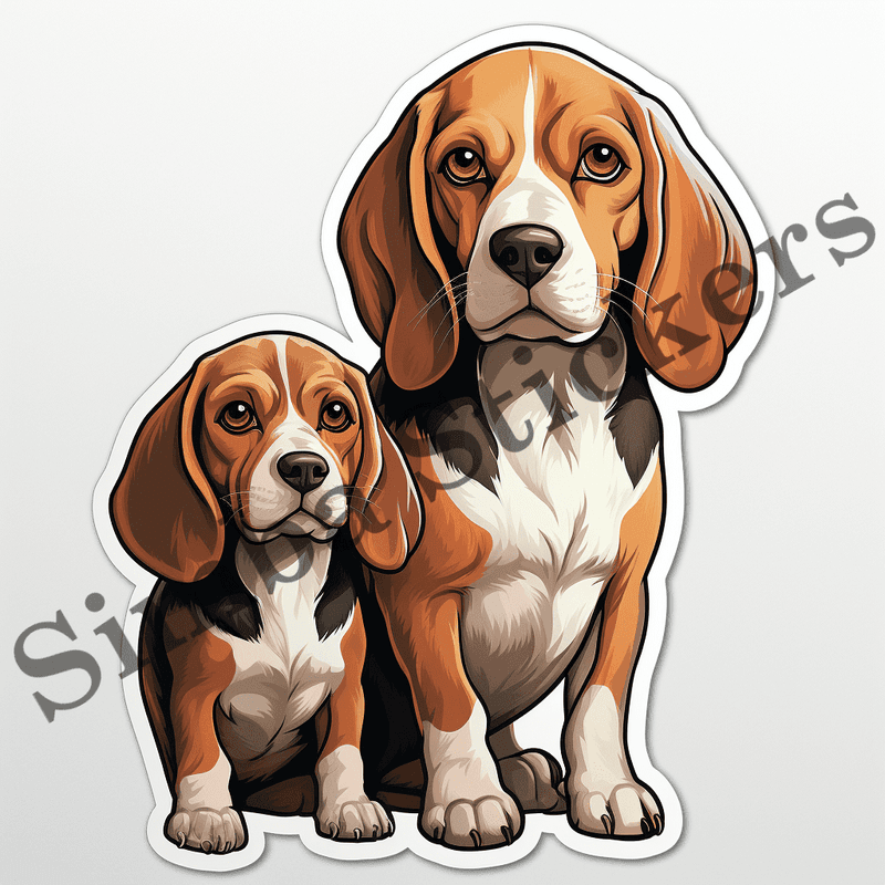 Beagle dogs, image set, 10 images