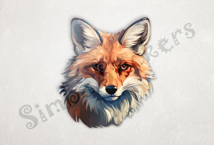 Red Fox looking serious and straight ahead