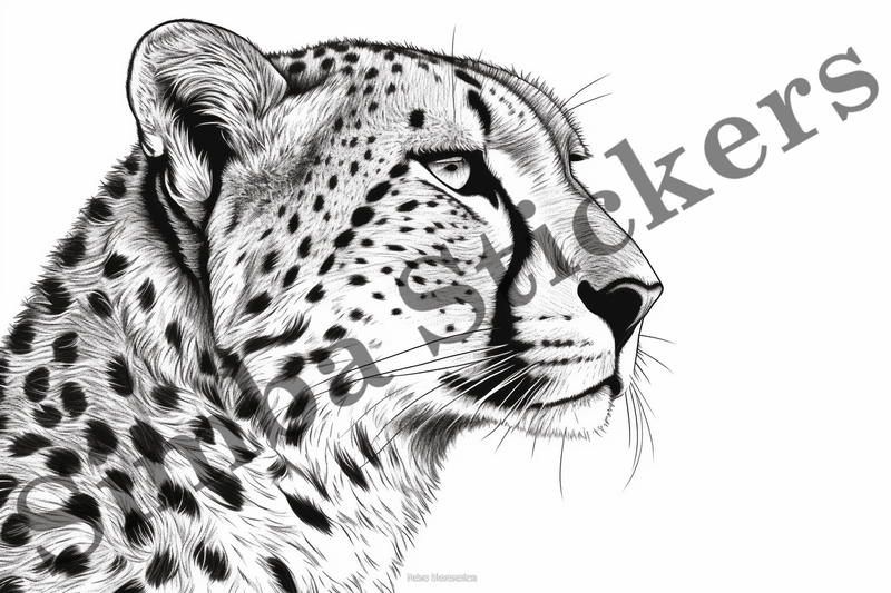 Colouring pages, Bundle of cheetahs, 25 images