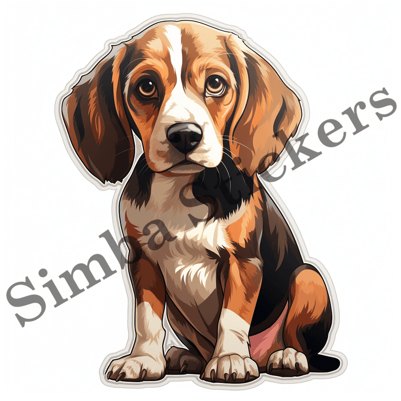 Beagle dogs, image set, 10 images