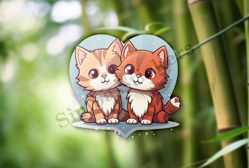 Cats in love