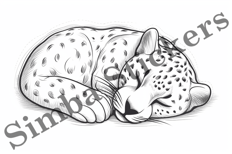 Colouring pages, Bundle of cheetahs, 25 images