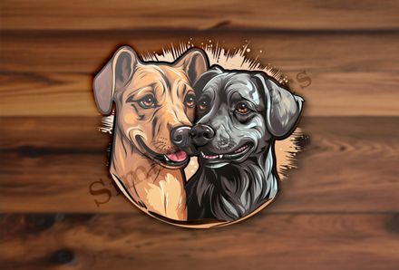 Dogs nose-to-nose
