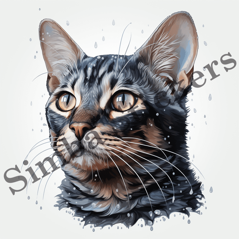 Egyptian Mau cats, image set, 10 images