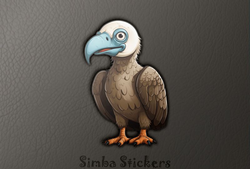 Bald-headed vulture with blue beak, ygjvug