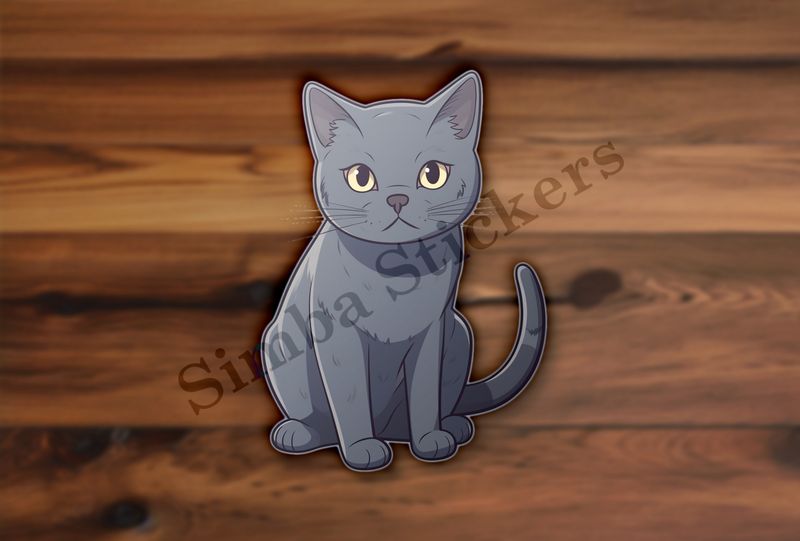 Russian blue cat