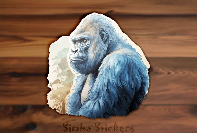Gorilla looking serious, edokcp