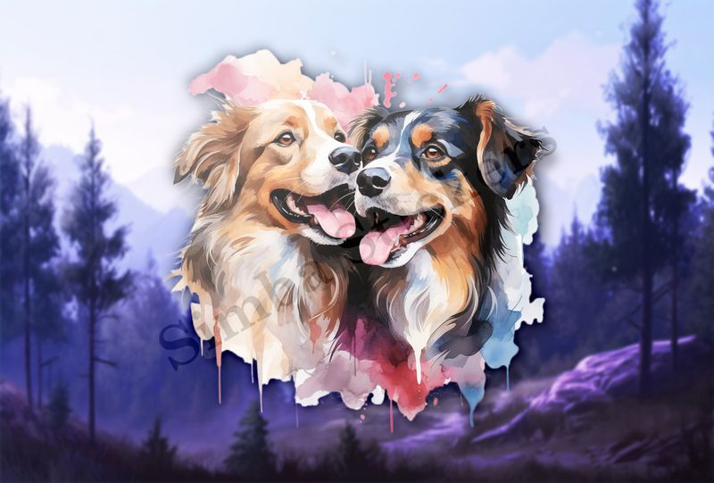 Dogs nose-to-nose