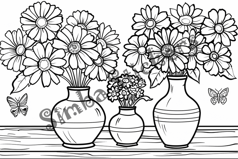 Colouring pages, bundle of bees, 50 images