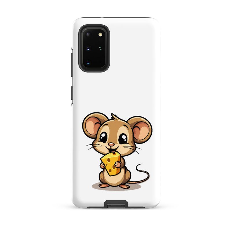 Tough Case for Samsung, Small Mouse happily licking large chunk of cheese, pqapy6