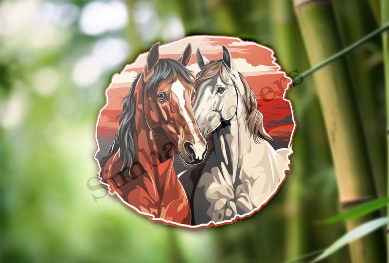 Horses in love