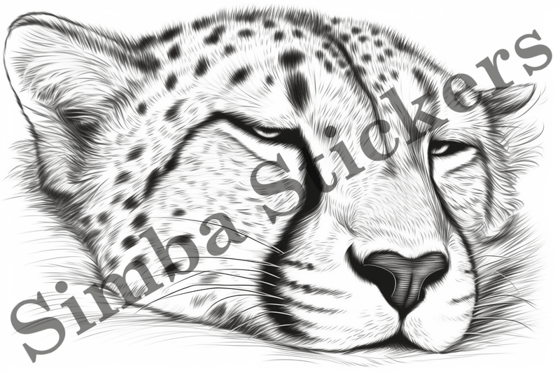 Colouring pages, Bundle of cheetahs, 25 images