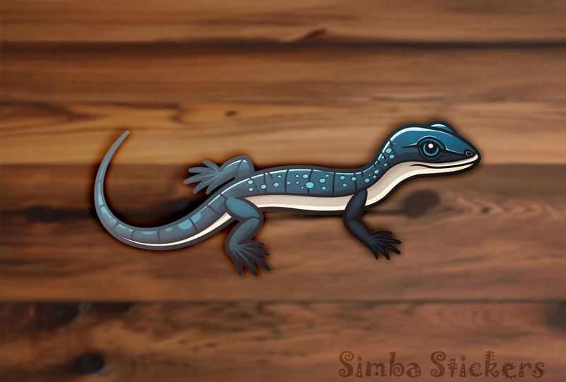 Green lizard full-body crawl