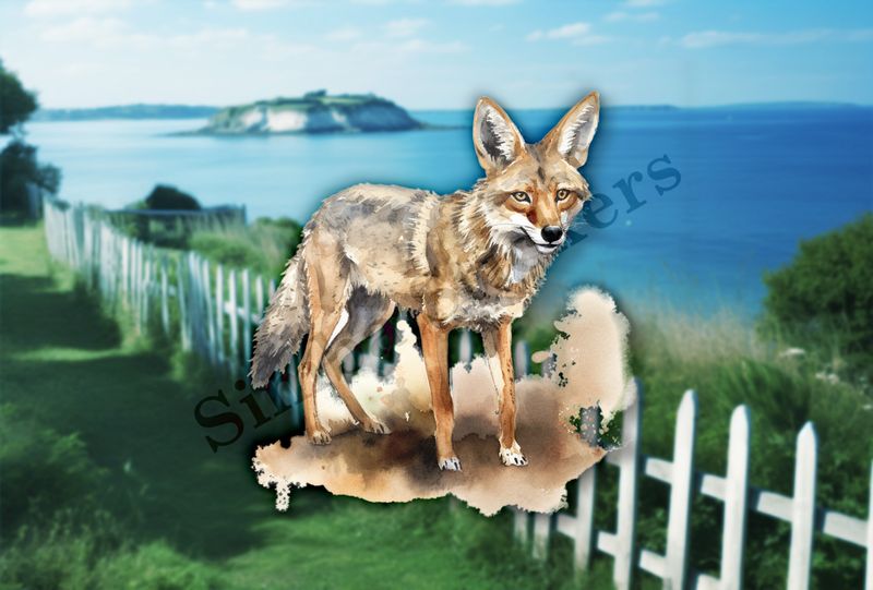 Jackal, watercolour