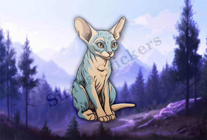 Sphynx cat sitting