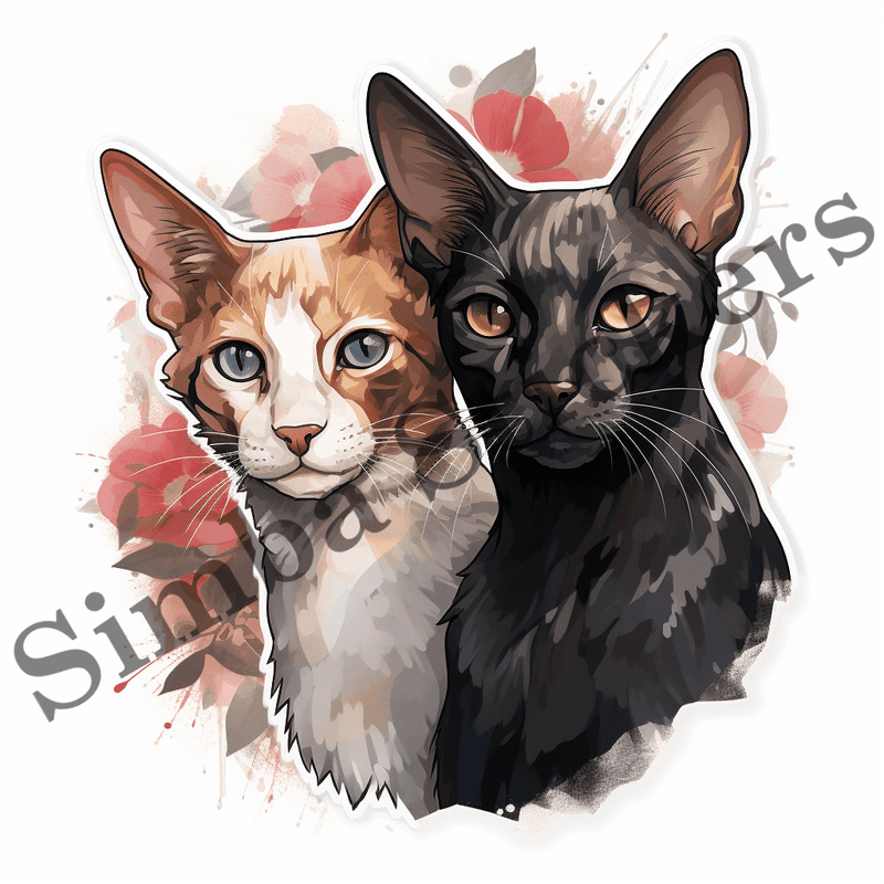 Oriental Shorthair cats, image set, 10 images