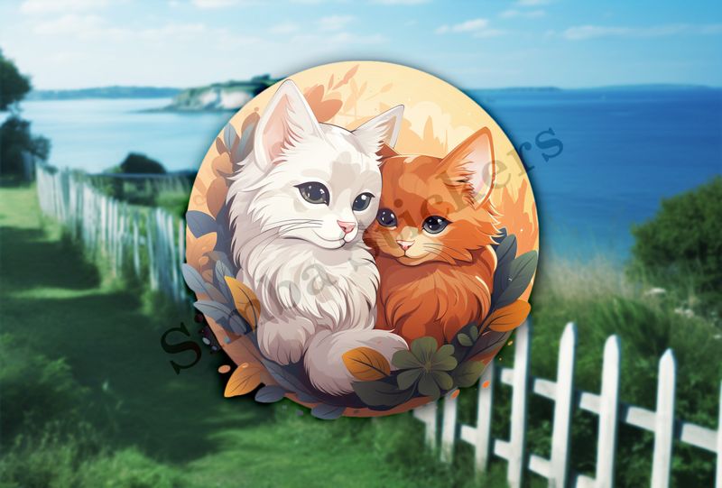 Cats cuddling