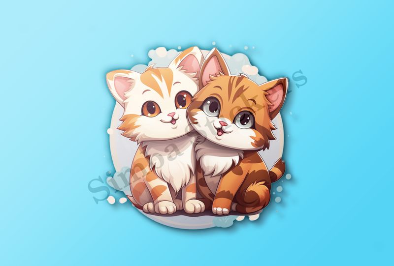 Cats cuddling