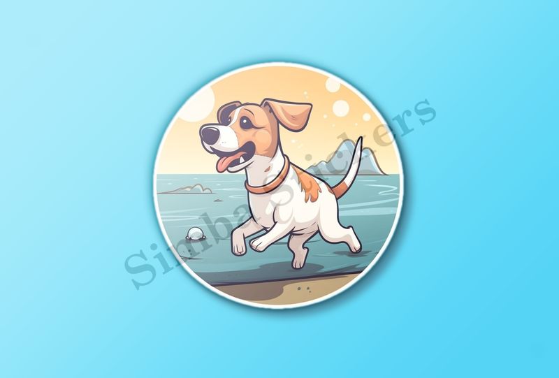 Dog on the beach