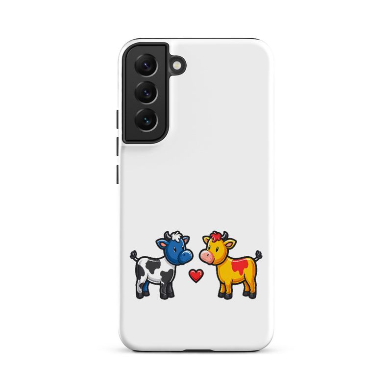 Tough Case for Samsung, Cattle, bull and cow in love, both colourful, zbyzzs