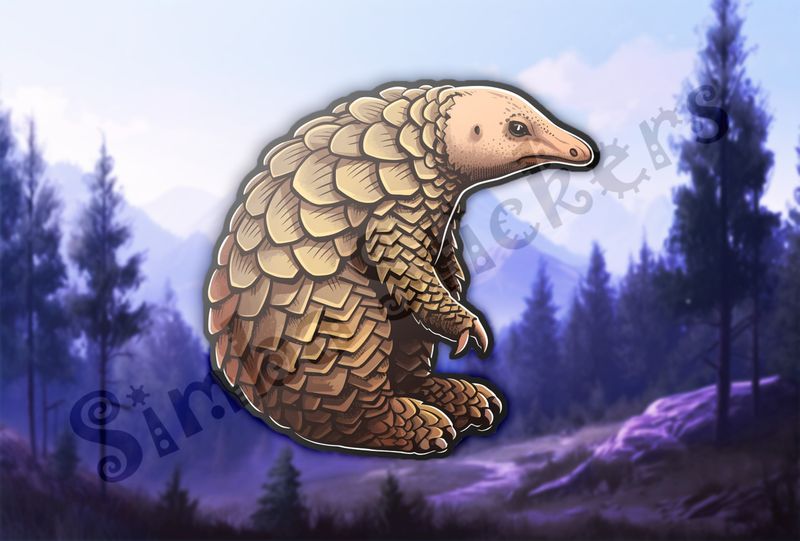 Pangolin standing