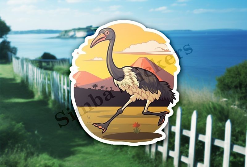 Ostrich running