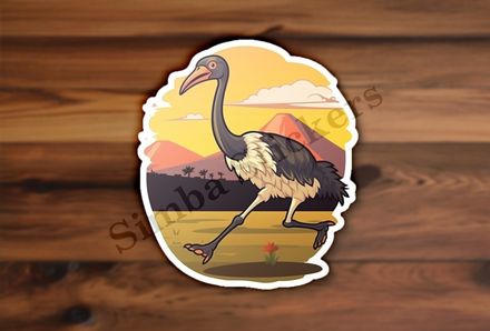 Ostrich running
