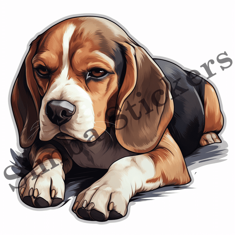Beagle dogs, image set, 10 images