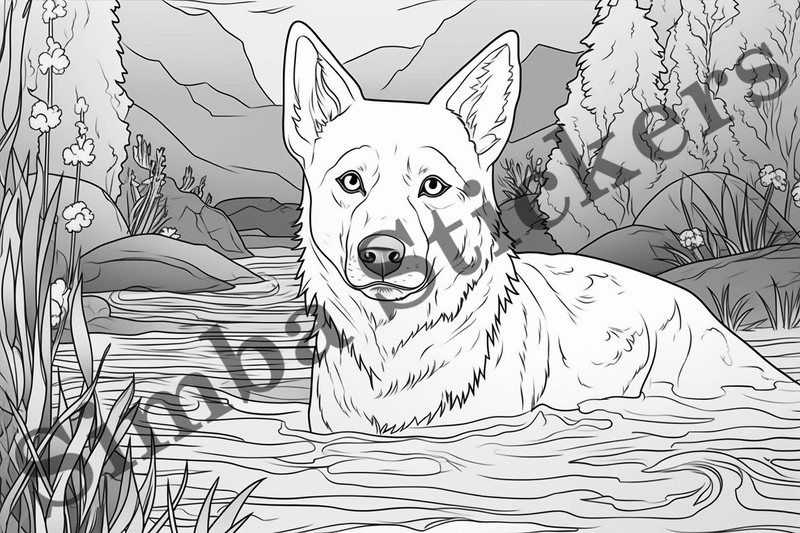 Colouring pages, Bundle of dogs, 25 images