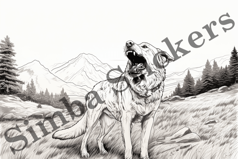 Colouring pages, Bundle of dogs, 25 images