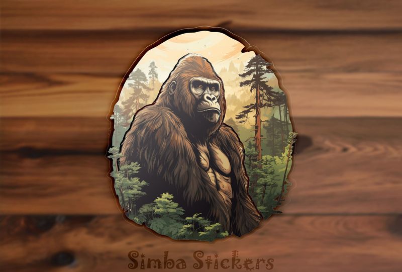 Gorillas in thick forest, fumpts