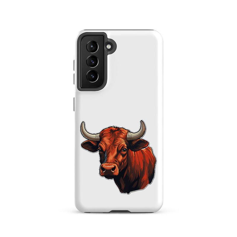 Tough Case for Samsung, Bull face, partial side view, bpor80