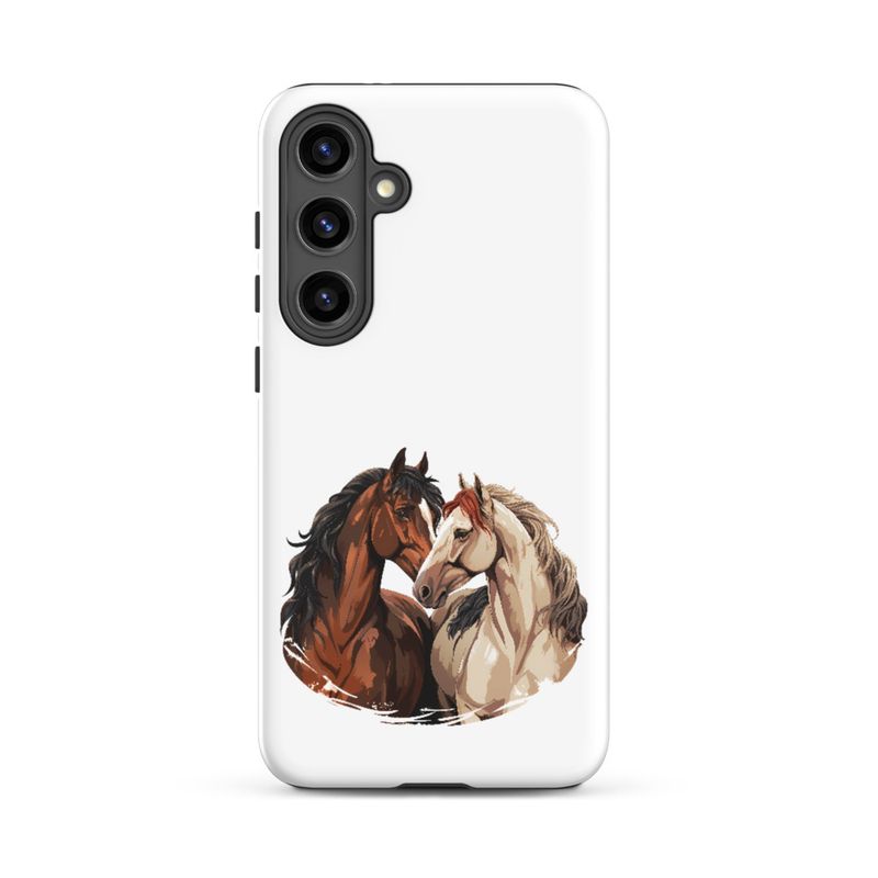 Tough Case for Samsung, Horses nose-to-nose, jbgjpy