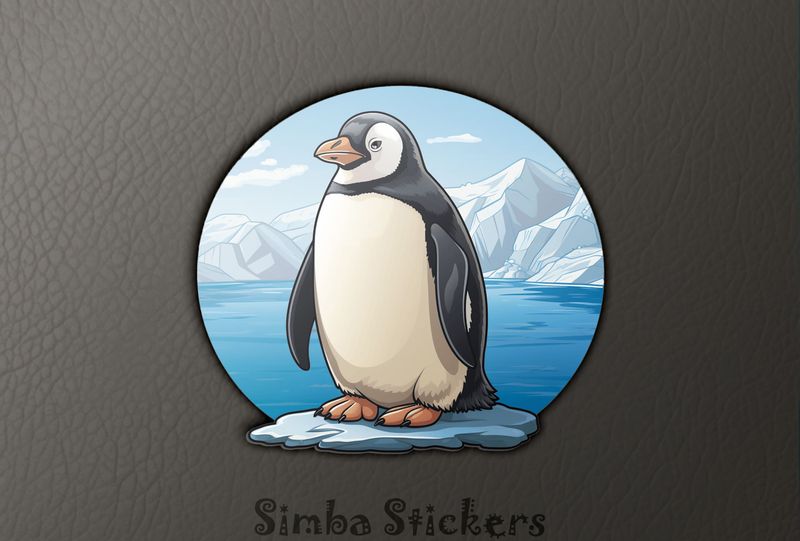 Penguin on ice island, czvdul