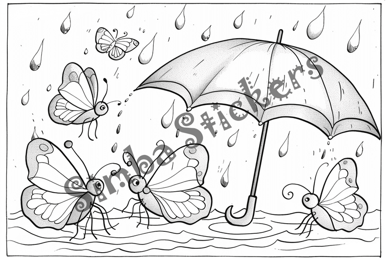 Colouring pages, bundle of butterflies, 50 images