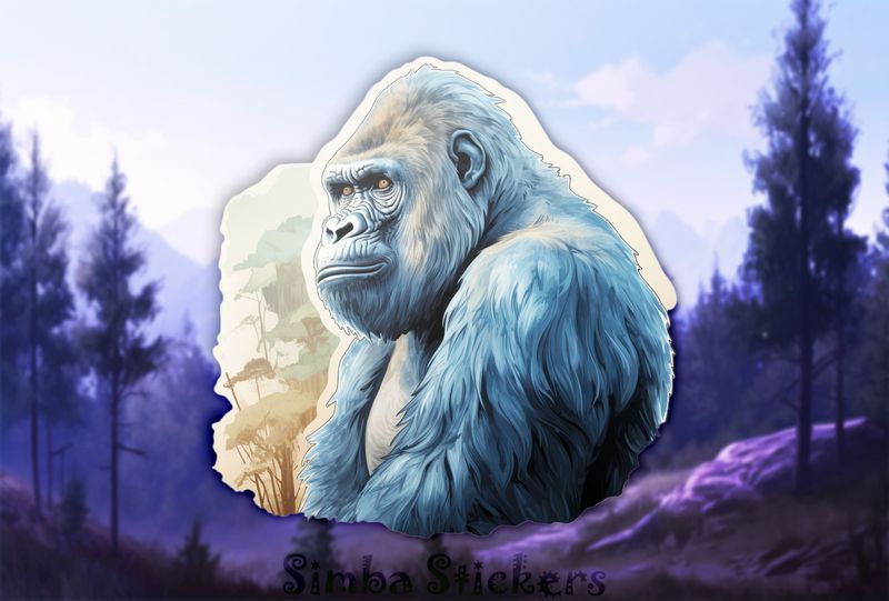 Gorilla looking serious, edokcp