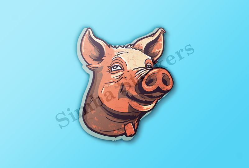 Snouty pig head