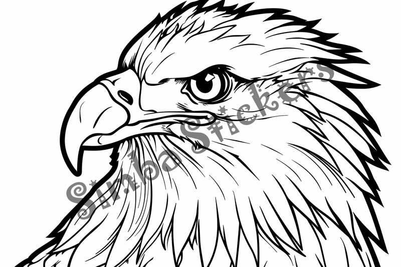 Colouring pages, bundle of eagles 2, 25 images