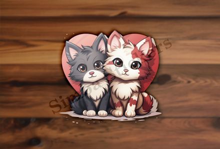 Cats in love