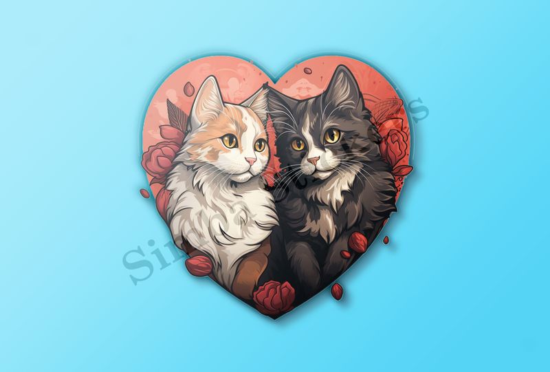 Cats in love