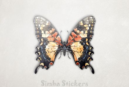 Butterflies with outspread wings looking beautiful, watercolour, ixnnj7