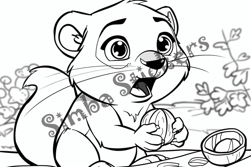 Colouring pages, bundle of groundhogs, 50 images