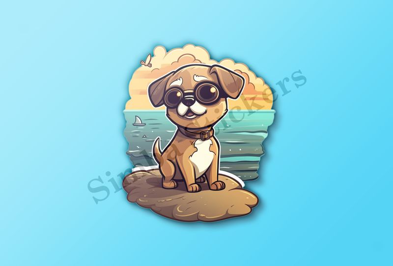 Dog on the beach