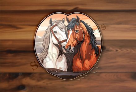 Horses in love