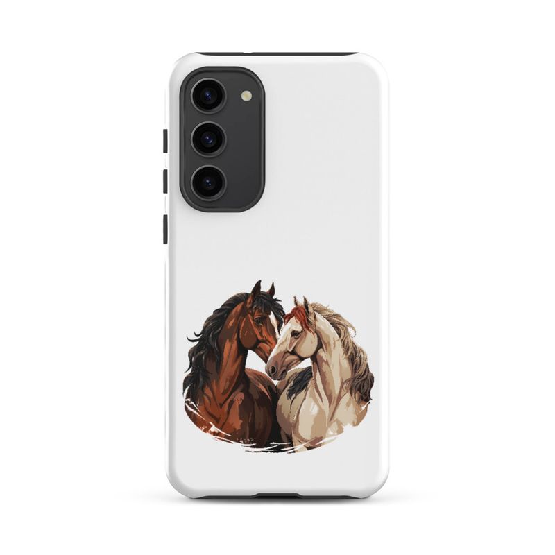 Tough Case for Samsung, Horses nose-to-nose, jbgjpy
