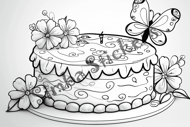Colouring pages, bundle of butterflies, 50 images 2